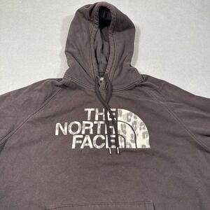 North Face Hoodie Womens XL Black Pullover Logo Sweatshirt Casual Comfy